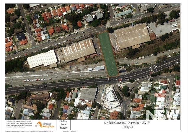 Lilyfield (Catherine St) Overbridge 4800245 Curtilage Map