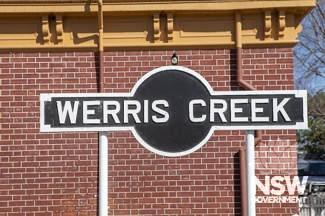 Werris Creek Railway Precinct - Station sign