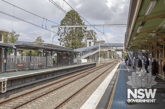 Ingleburn Railway Station Group - Platform to Ramp to the overhead footbridge.