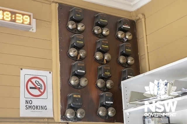 Eskbank Railway Precinct - Signal bells in the Lithgow yard box