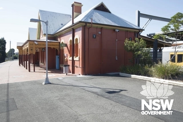 Arncliffe Railway Station - Platform 1/2 building - west elevation (Platform 1) awning from south