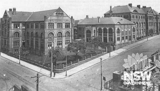 Sydney Technical College, c1915 showing extension of Building B to form Turner Hall
