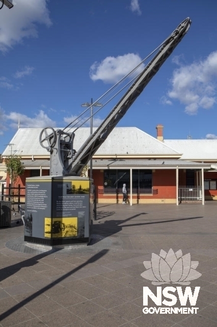 Fairfield Railway Station - Jib Crane with Interpretation panels