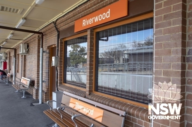 Riverwood Railway Station Group - Building detail, Platform building-large windows