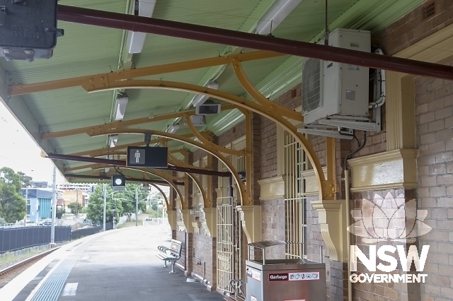 Waitara Railway Station Group - Under awning detail.