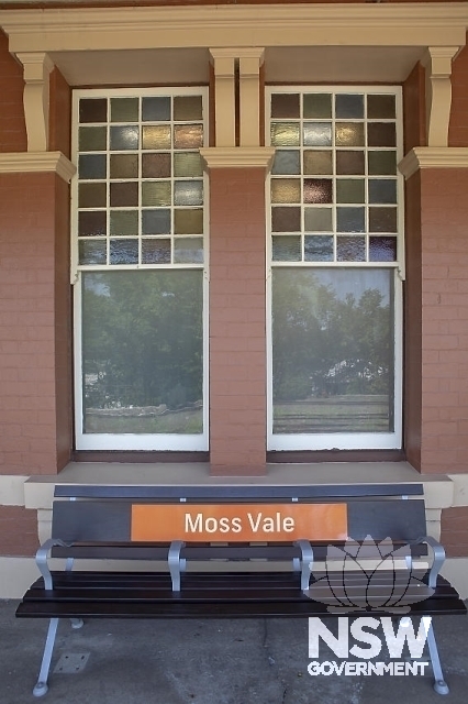 Moss Vale Railway Precinct - Sash windows with 24 panels of coloured glass