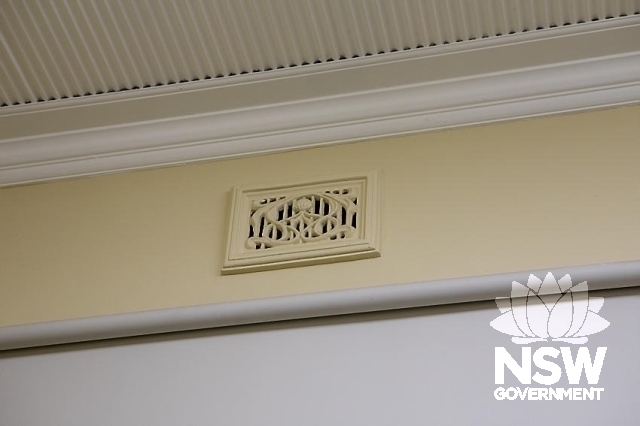 Bowral Railway Station Group - Vent and Ripple ceiling in the office.