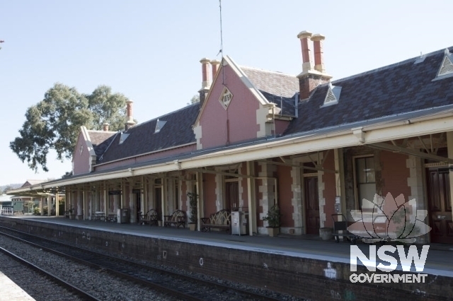 Bathurst Railway Precinct - The main station building from across the tracks