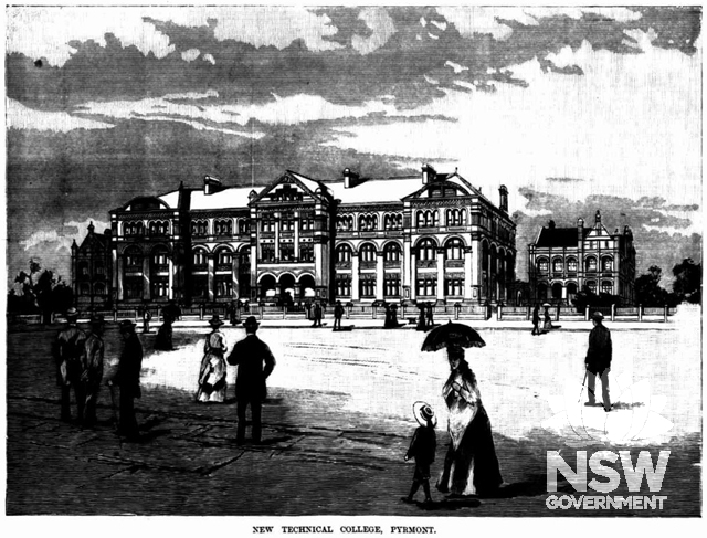 [Perspective of] New Technical College, Pyrmont, 1891