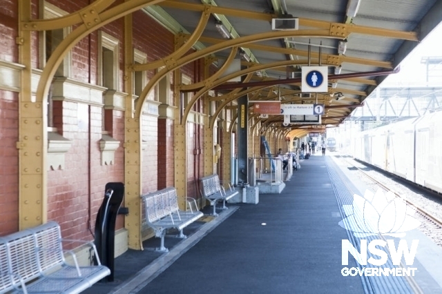 Wollongong Railway Station Group - Platform 1 looking north