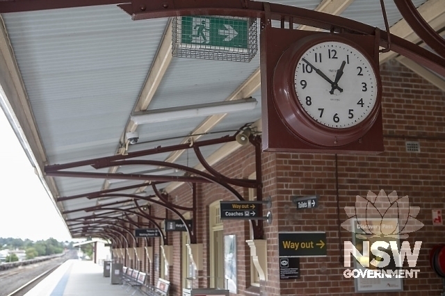 Casino Railway Precinct and Locomotive Depot - Clock on platform 1