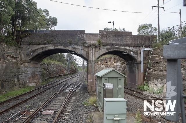 Berowra Railway Station Group - Overbridge (1909) two arches