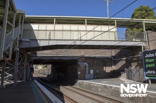 Canterbury Railway Station Group - Steel overhead foot way.