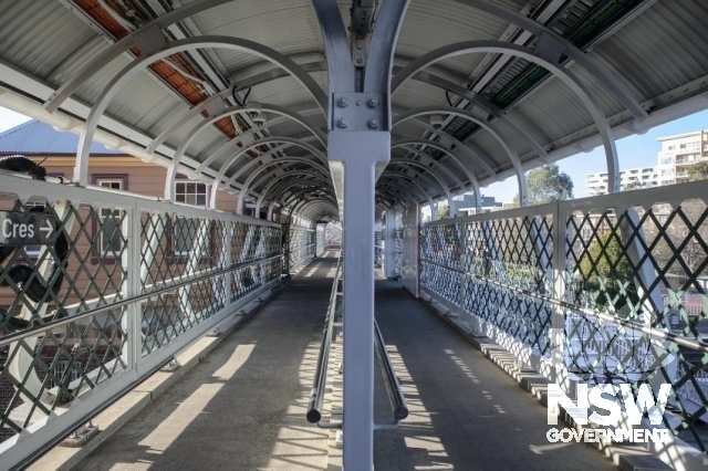 Homebush Railway Station Group - Overhead footbridge.