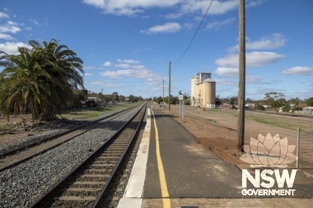 Condobolin Railway Precinct - Looking east along the platform