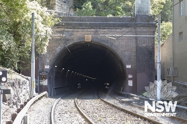 Glebe Railway Tunnel - Eastern entrance to the Glebe railway tunnel.