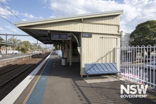Banksia Railway Station - Platform 1 weatherboard waiting room