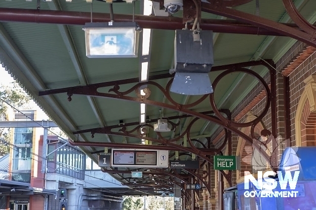 Marrickville Railway Station Group - Awning detail Platform 1.