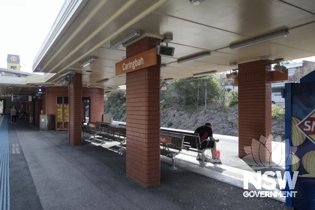 Caringbah Railway Station Group - Outside under awning area, looking west
