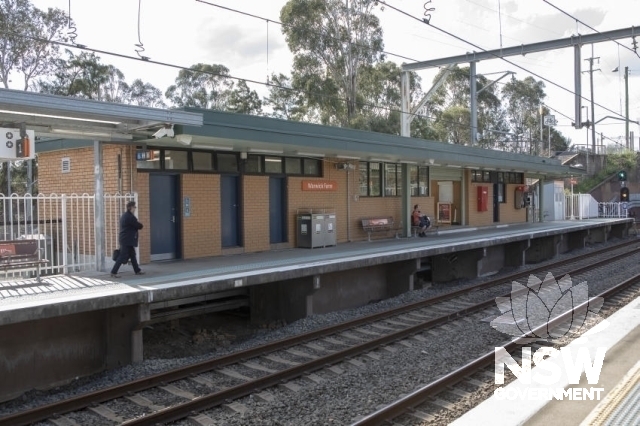 Warwick Farm Railway Station Group - Platform 1 building.