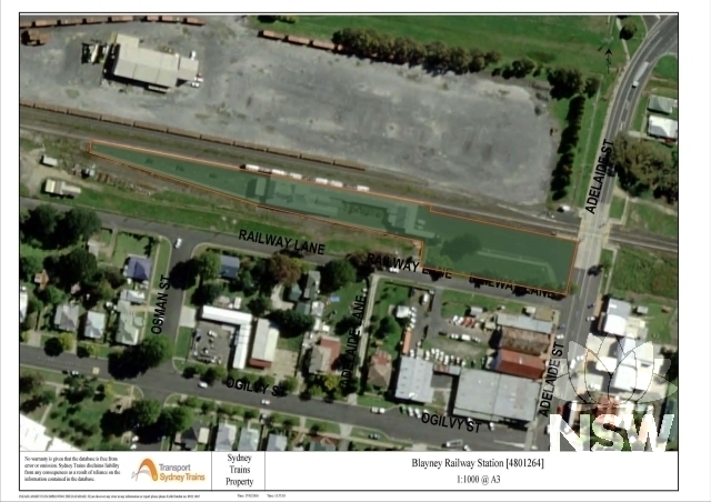 Blayney Railway Station Group S.170 Curtilage Map