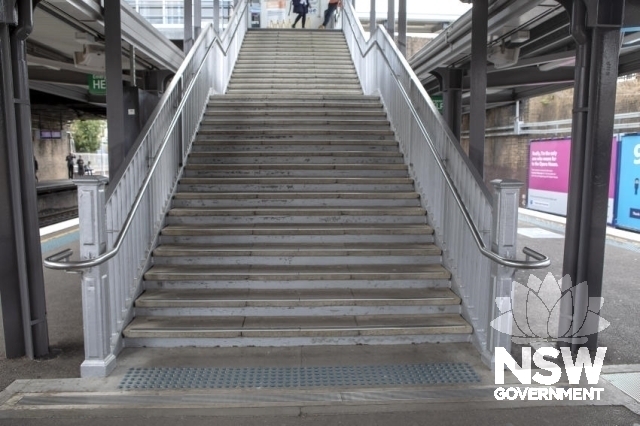 Sutherland Railway Station Group - Staircase from platforms 2/3