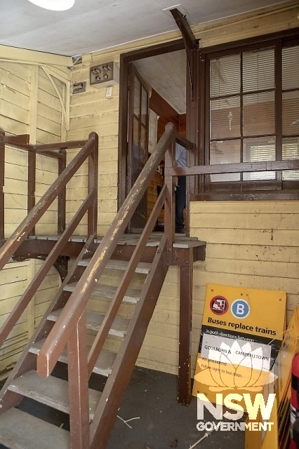 Exeter Railway Station Group - Entrance to the signal box