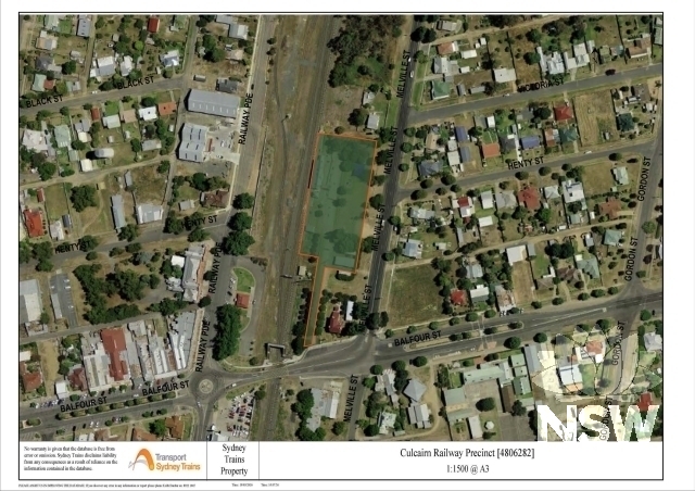 Culcairn Railway Precinct S.170 Listing Curtilage Plan