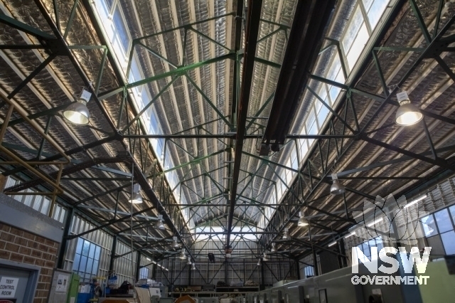 Strathfield Railway Triangle and Flyover - Internal of the dropper makers building.