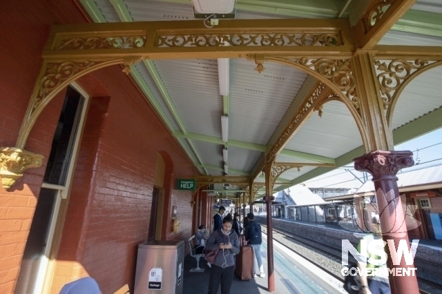Rockdale Railway Station Group - Platform 4 under awning detail