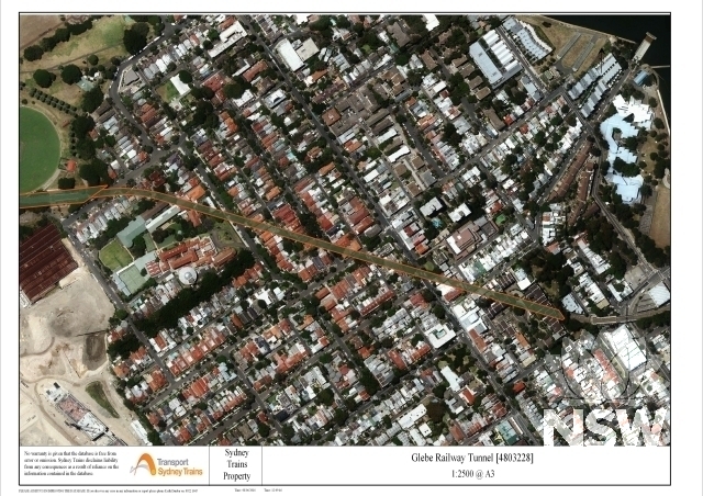 Glebe Railway Tunnel Curtilage Plan