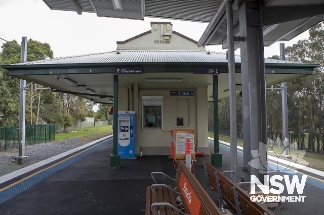 Panania Railway Station Group - Platform building, Eastern elevation and tickey window
