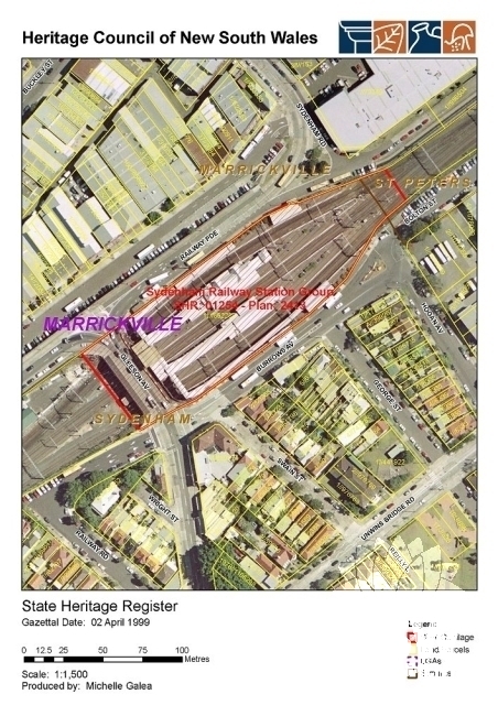 Sydenham Railway Station Group State Heritage Listing Curtilage Plan (database ID# 5012227).