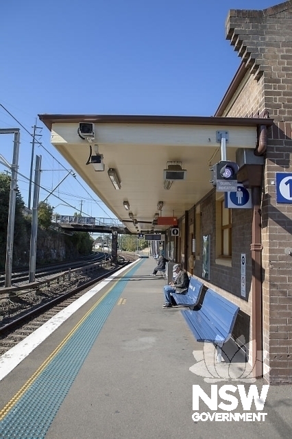 Dulwich Hill Railway Station Group - Northern elevation showing awning and parapet.