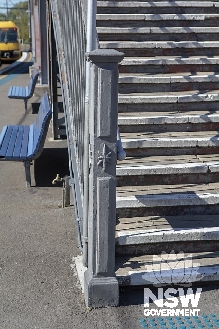 Dulwich Hill Railway Station Group - Newel Post with star motif