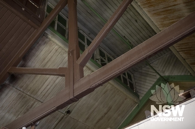 Kempsey Railway Station - Roof truss and clerestory window.
