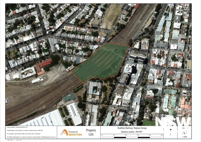 Redfern Railway Station Group Curtilage Map