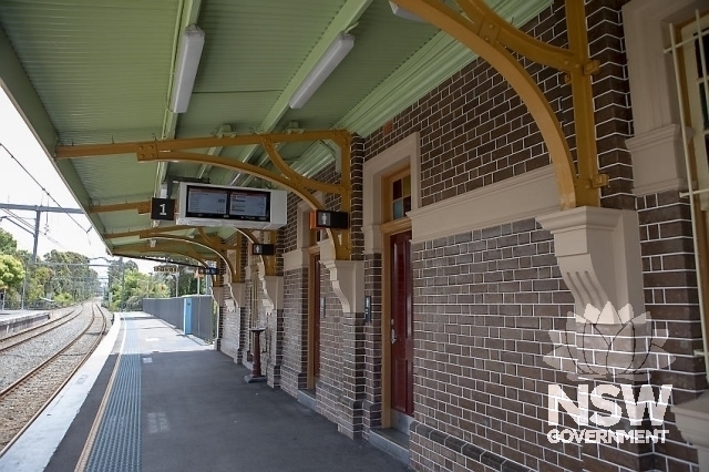 Lindfield Railway Station Group - Platform under awning detail