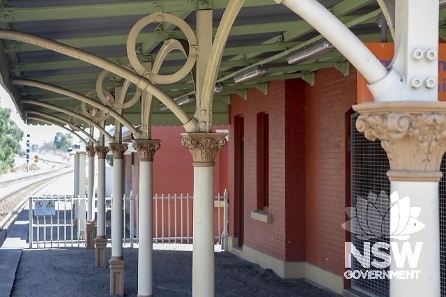 Greta Railway Station Group - Awning bracket and post detail