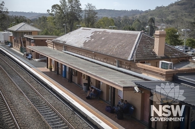 Picton Railway Precinct - Station Building with a slate roof