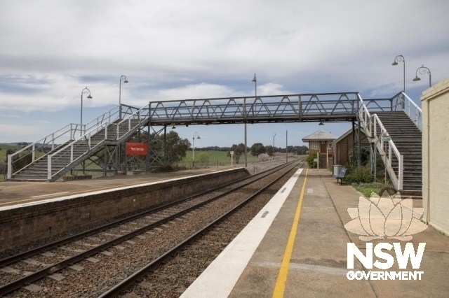 Yass Junction Railway Precinct - Overhead footbridge at the east of the platforms.