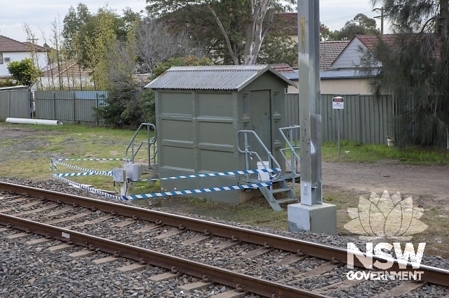 Panania Railway Station - concrete location hut - west of station, north of railway lines