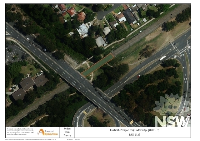 Fairfield (Prospect Ck) Underbridge Curtilage Plan