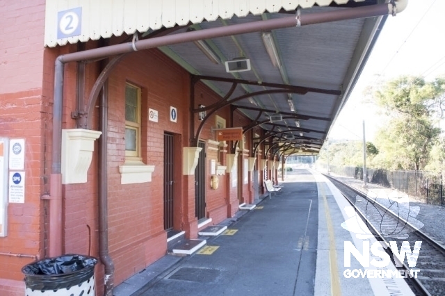 Coledale Railway Station Group - Platform 2 and awning detail.