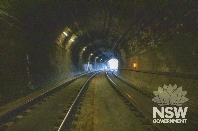Glenbrook Railway Deviation - Inside the tunnel