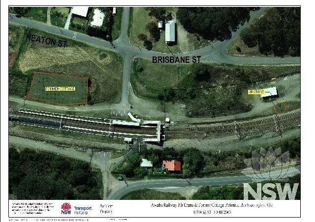 Curtilage Plan. (Note: No warranty is given that this plan is free from error or omission. RailCorp