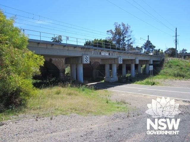 New SSFL concrete bridge adjacent (Woodbrook Rd)