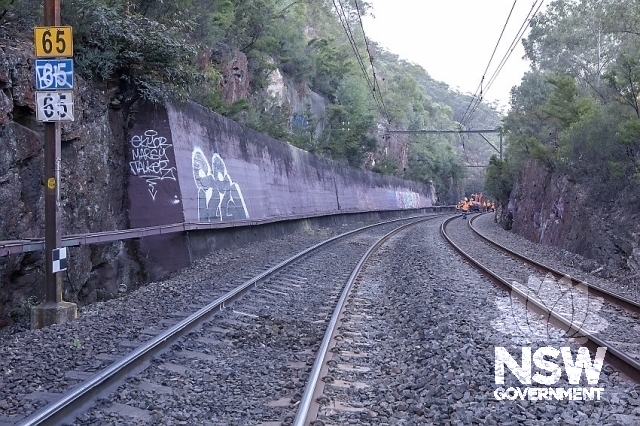 Glenbrook Railway Deviation - Retaining Wall