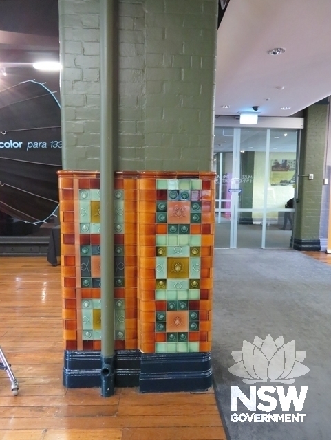 Building C: Remnant tiles from original Technological Museum display on Ground Floor