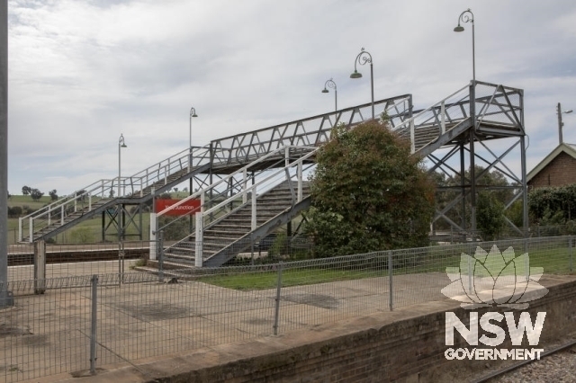 Yass Junction Railway Precinct - Overhead footbridge from the goods platform.